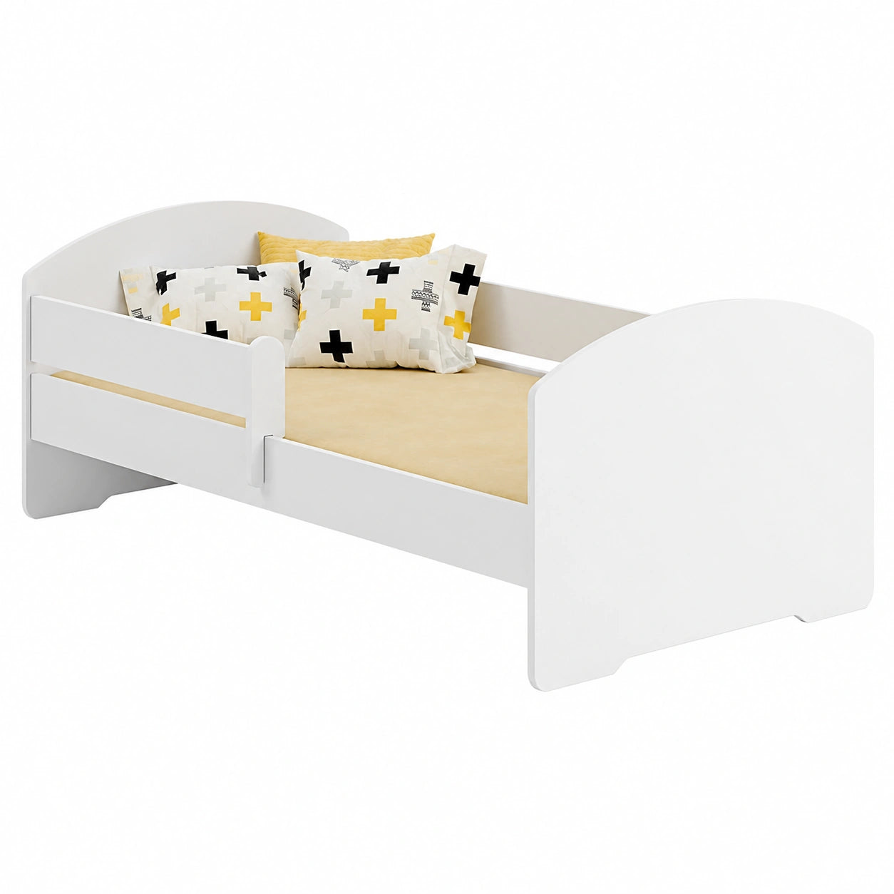 Letto per Bambini 140x70 cm con Materasso e Barriera di Sicurezza